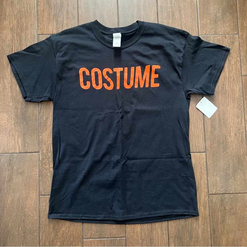 Halloween Funny Black Costume T Shirt Gildan size Large New with Tags